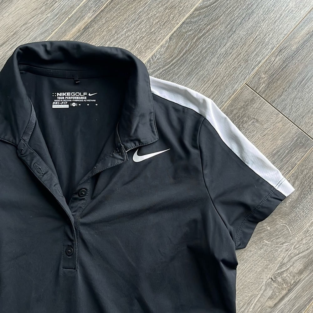 Nike Golf Black Ladies Polo - Picture 2 of 3